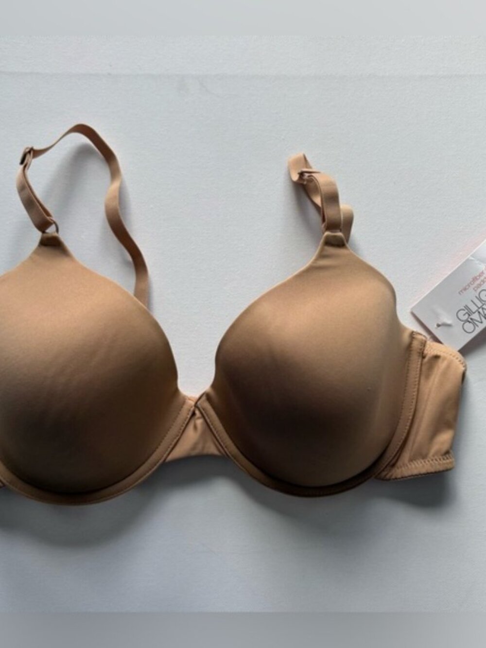 NWT Women's Gilligan & O'Malley Microfiber Demi Padded Bra Size 38C